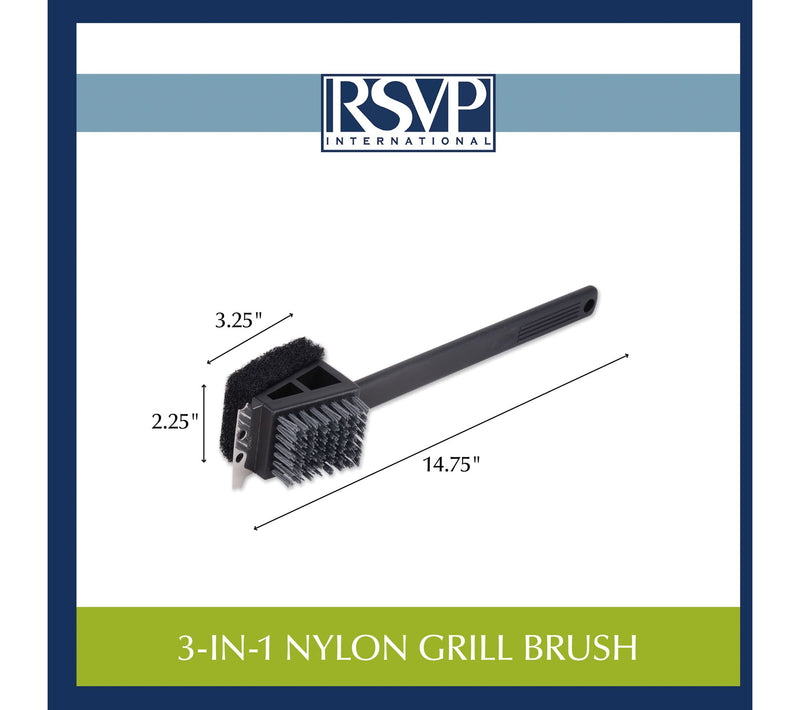 RSVP 3-in-1 Nylon Grill Brush — View 6