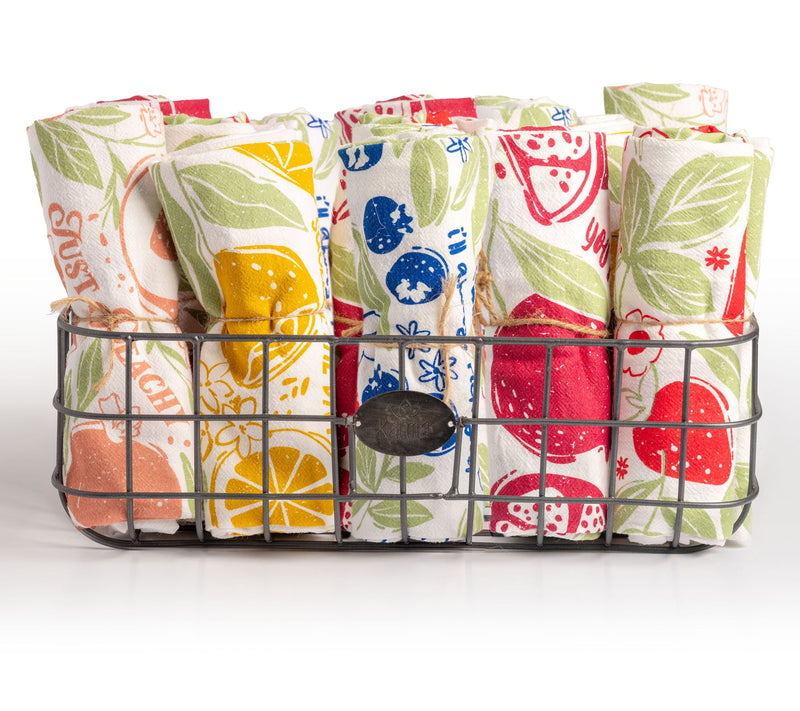 Karma Fruit Basket Tea Towel — View 2