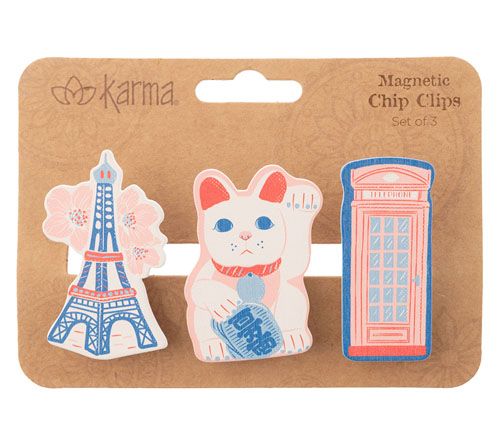 Karma Set of 3 Magnetic Chip Clips — View 3