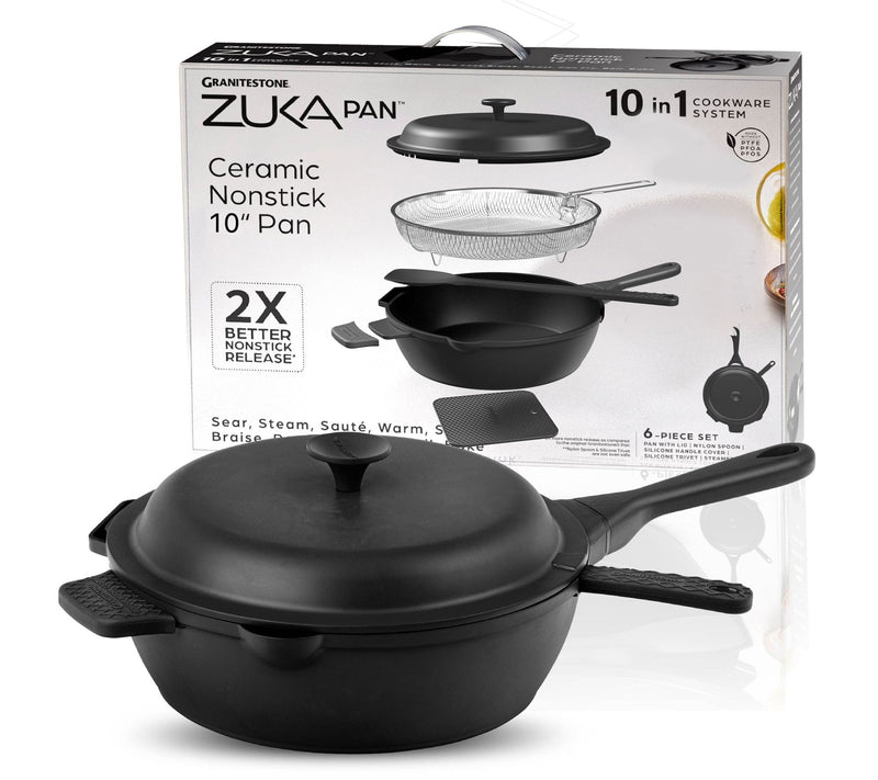 Granitestone Zuka 10-in-1 Everyday 10" Cookingn 6-Piece Set — View 13