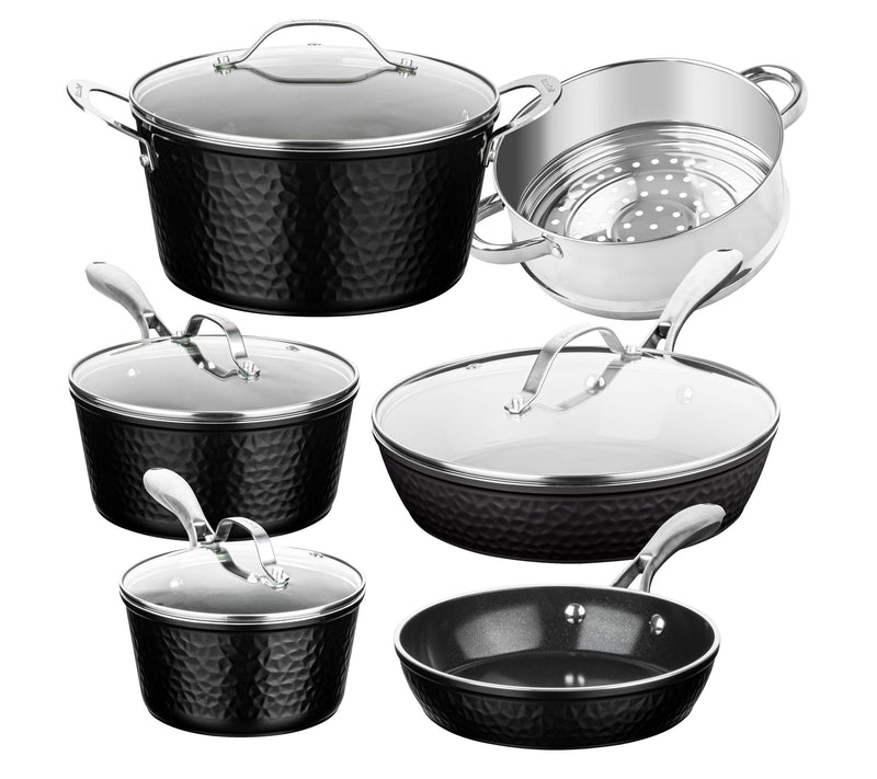 Gotham Steel 10-Piece Hammered Nonstick CeramicCookware Set — View 12