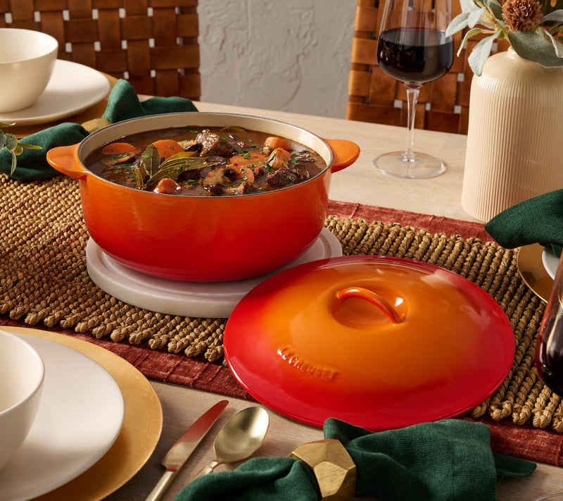 Le Creuset Heritage 4-qt Enameled Cast Iron Round Oven w/ Lid — View 5