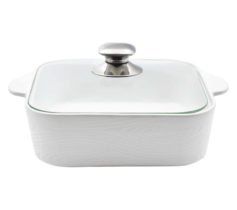 Temp-tations Woodland 2.5-qt Soft Square Baker w/ Cook & Look Lid — Main view