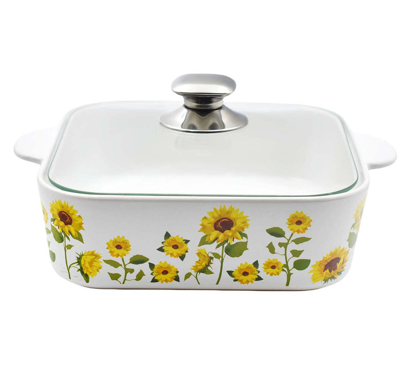 Temp-tations Seasonal 2.5-qt Soft Square Baker w/ Cook & Look Lid — View 6