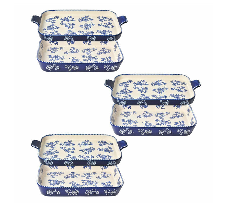 Temp-tations Floral Lace Set of 3 Micro Bakers with Lid-its — View 5