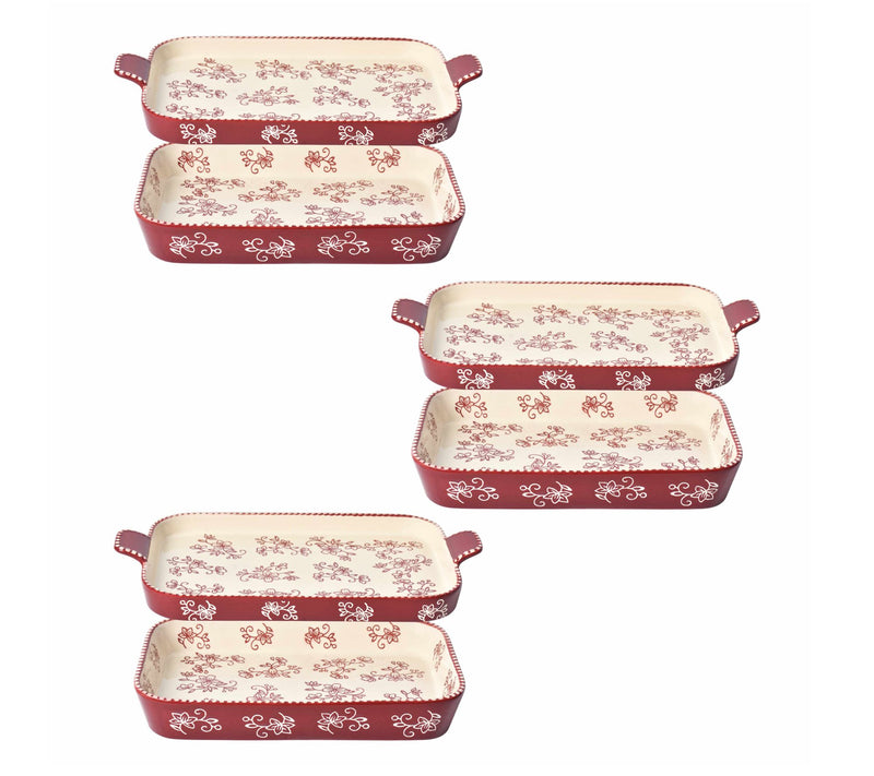 Temp-tations Floral Lace Set of 3 Micro Bakers with Lid-its — View 7