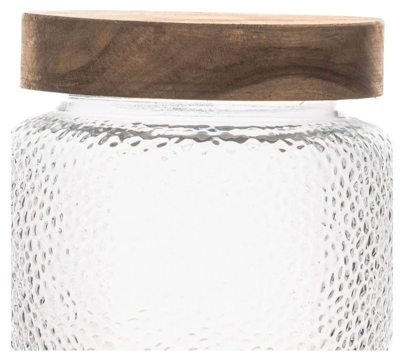 10 Strawberry Street Hanover Glass Canister with Acacia Lid — View 4