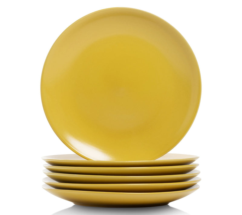10 Strawberry Street Set of 6 Wazee Matte CoupeSalad Plate — View 8
