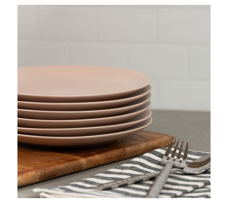 10 Strawberry Street Set of 6 Wazee Matte CoupeSalad Plate — View 3