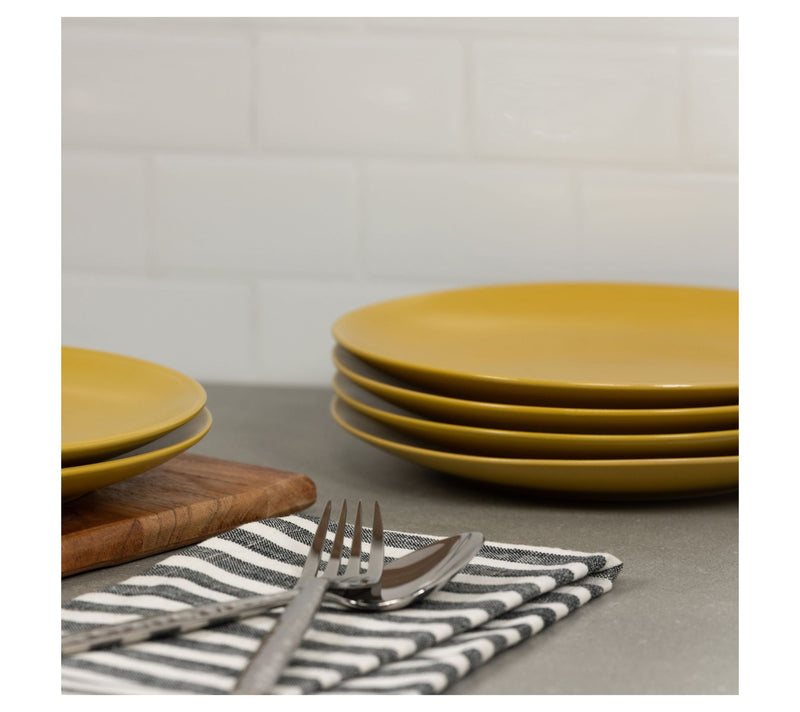 10 Strawberry Street Set of 6 Wazee Matte CoupeSalad Plate — View 4
