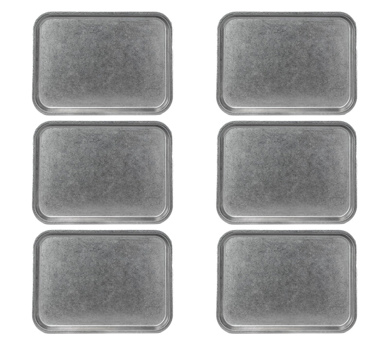 10 Strawberry Street Set of 6 Moab Coupe Rectangle Plate — Main view