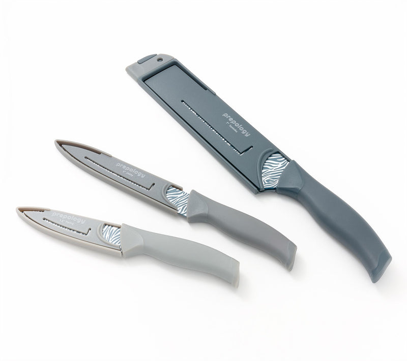 Prepology 3-Piece Printed Knife Set w/ Blade Scraper — View 10