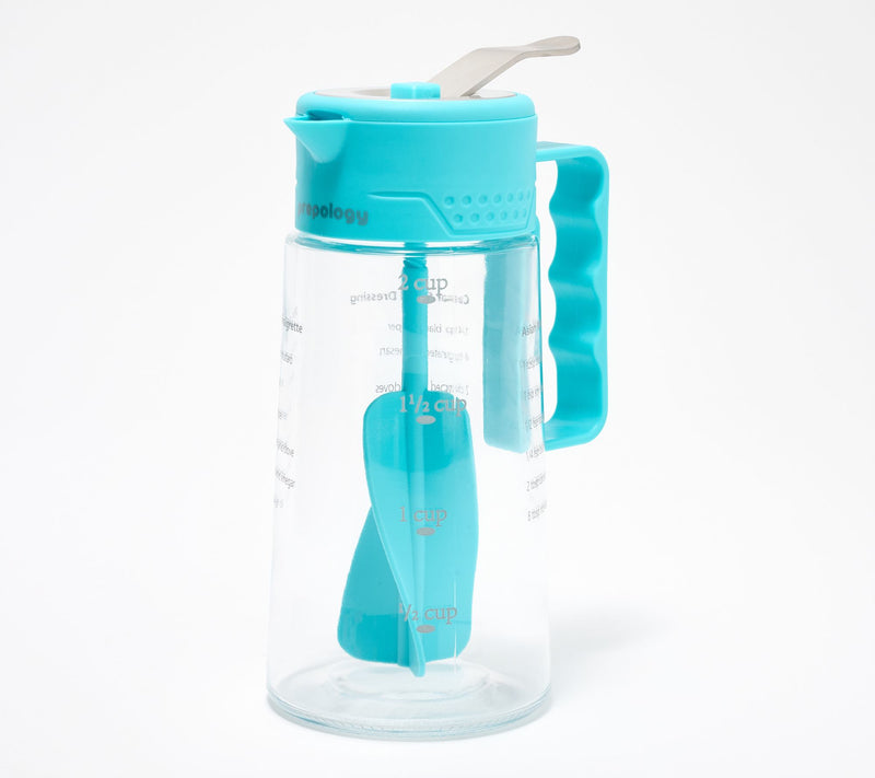 Prepology 17-oz Glass Salad Dressing & Marinade Mixer — View 12