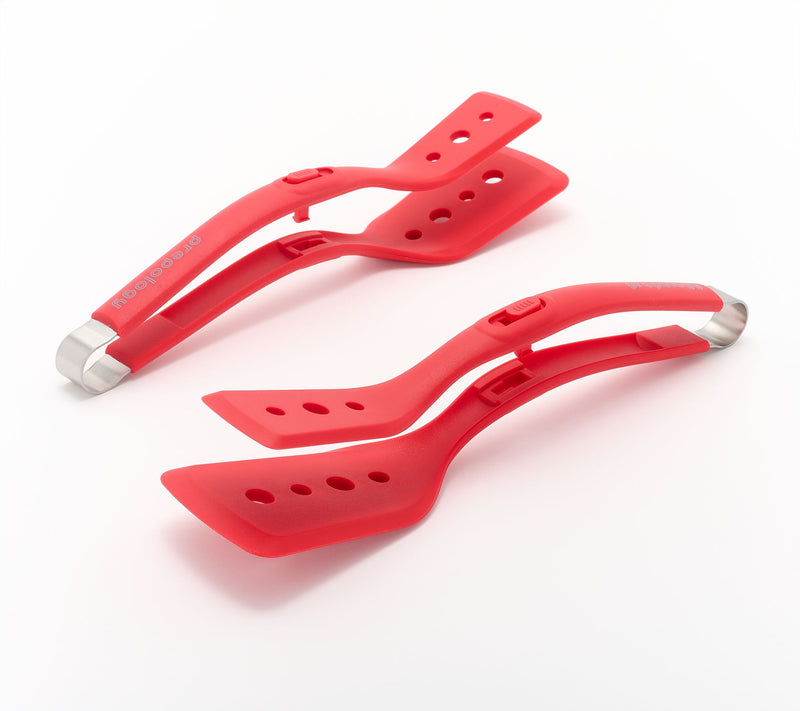 Prepology S/2 Silicone Locking Spatula Tongs — View 4