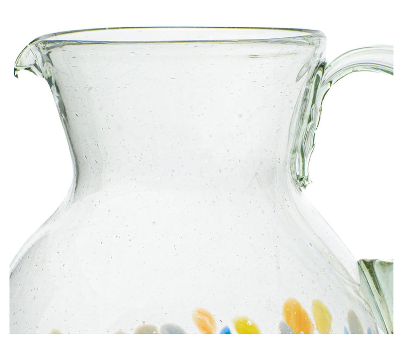 10 Strawberry Street Pueblo Mexican Glass Pitcher — View 3