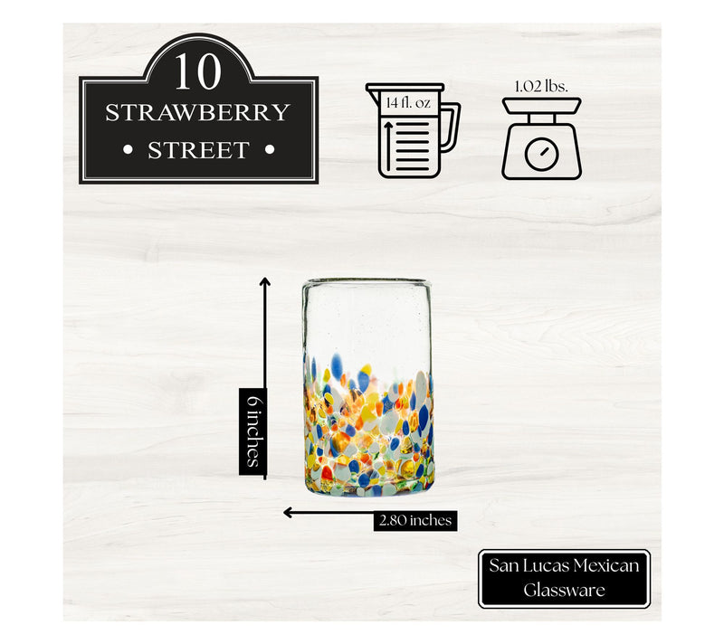 10 Strawberry Street S/4 San Lucas Mexican Glassware, Hiball — View 6