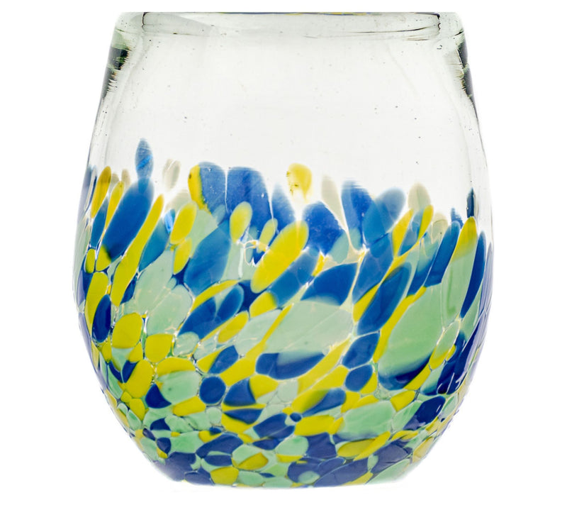 10 Strawberry Street S/4 Mazatlan Mexican GlassStemless Wine — View 2