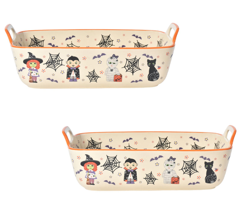 Temp-tations Set of 2 11x7 Bakers with Upswept Handles — Main view