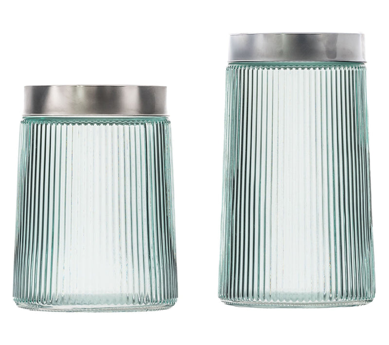10 Strawberry Street 2pc Lafayette Glass Canister Set — View 7