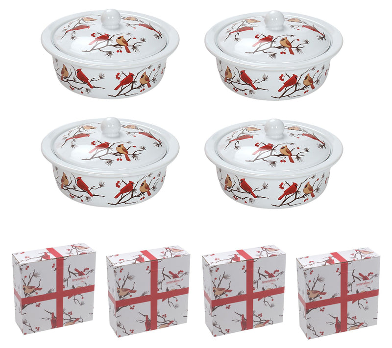Temp-tations (4) Covered Mini 12-oz Pie Dishes with Gift Boxes — Main view