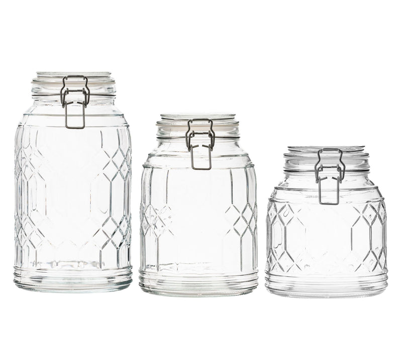 10 Strawberry S treet 3pc Bleek er Glass Canist er Set — View 16