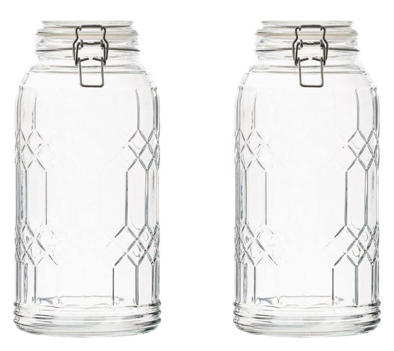 10 Strawberry Street Set of 2 Bleeker Glass Canister, Large — View 16