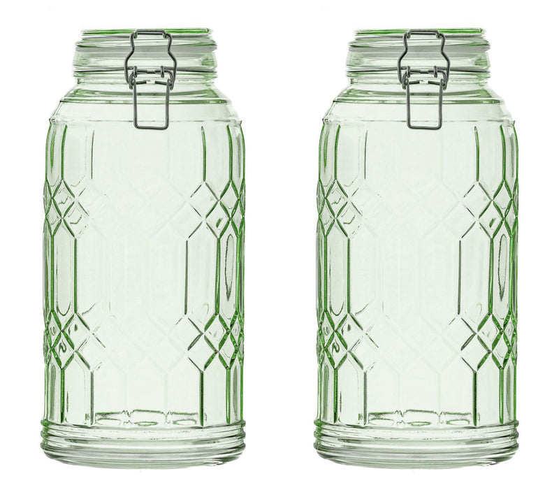 10 Strawberry Street Set of 2 Bleeker Glass Canister, Large — View 5