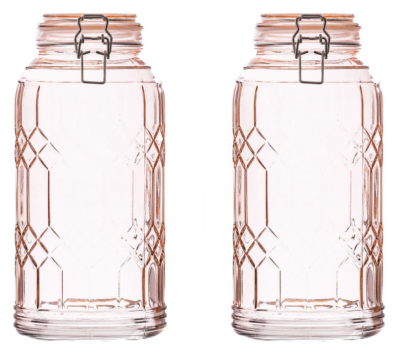 10 Strawberry Street Set of 2 Bleeker Glass Canister, Large — View 7