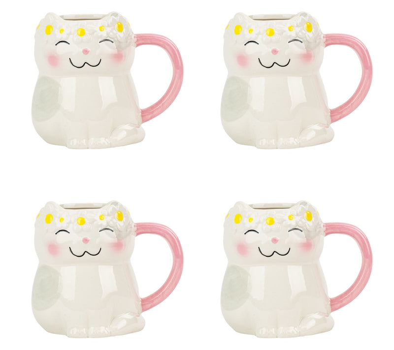 10 Strawberry Street Set of 4 Figural Mugs — View 13