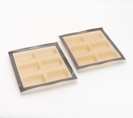 Technqiue S/2 Nonstick Silicone & Fiberglass Mini Loaf Molds
