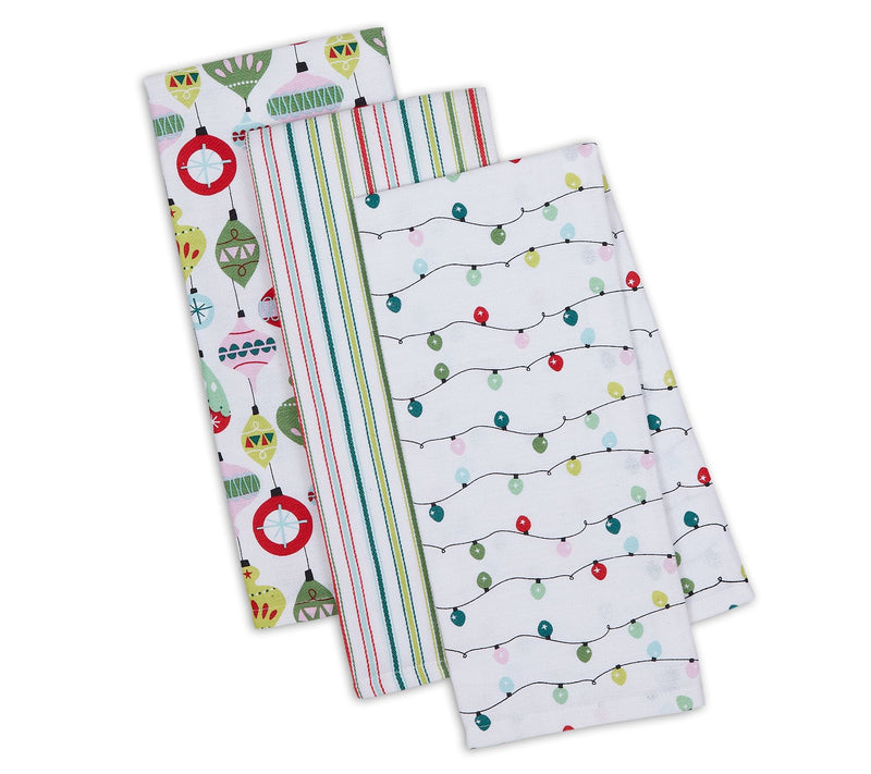 Design Imports Set of 3 Festive Christmas Kitchen Towels — View 2