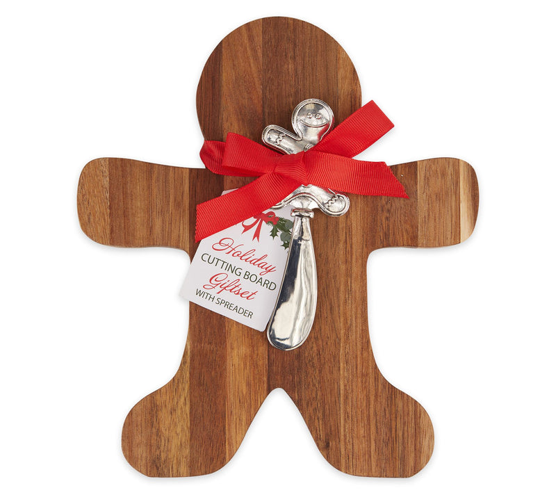 Design Imports Gingerbread Man Cutting Board Gift Set — Main view