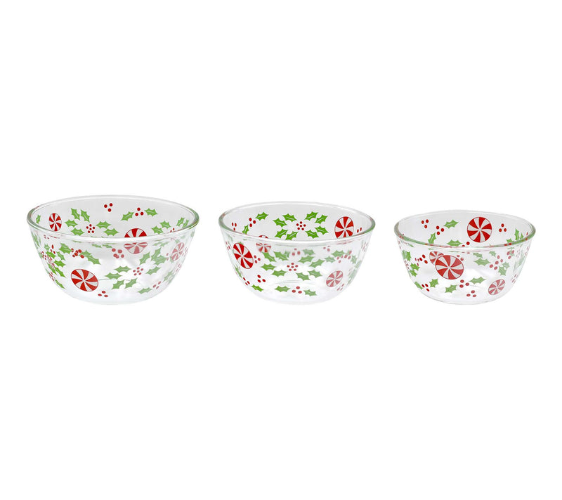 Temp-tations Seasonal Set of 3 Glass Bowls — View 8