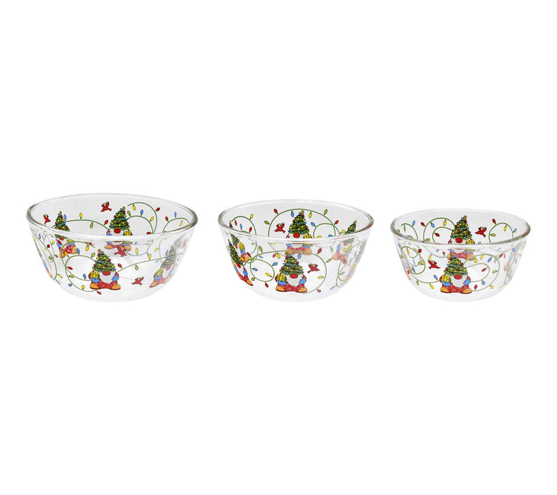 Temp-tations Seasonal Set of 3 Glass Bowls — View 5