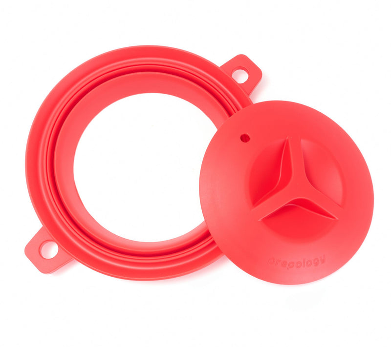 Prepology Collapsible High Wall Splatter Guard w/ Lid — Main view