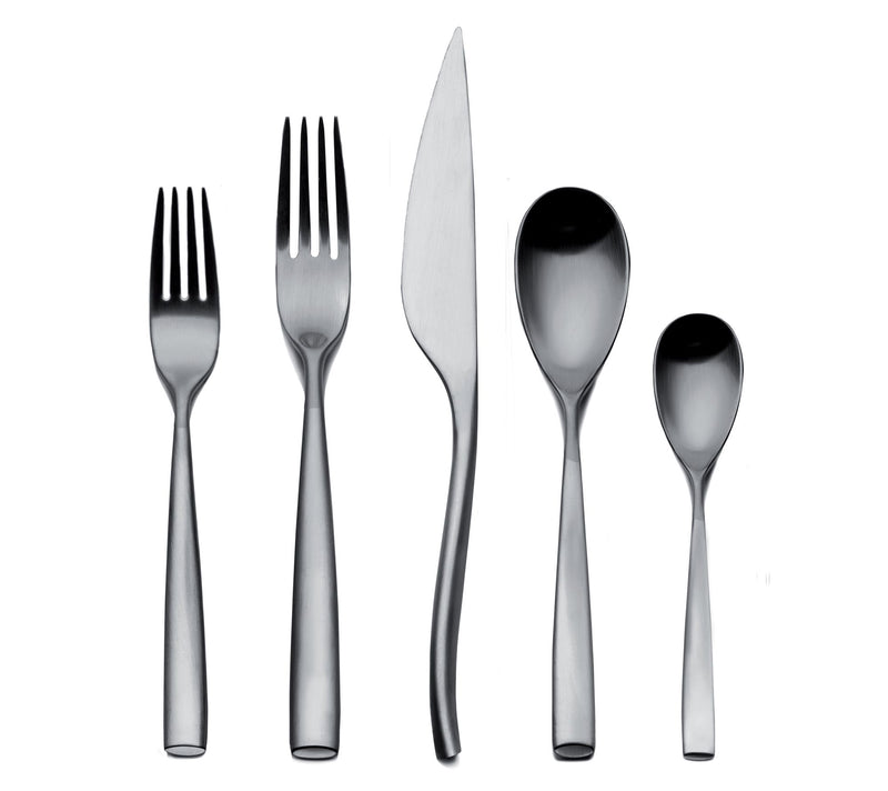 Mepra 5-Piece Arte Ice Flatware Set — View 5