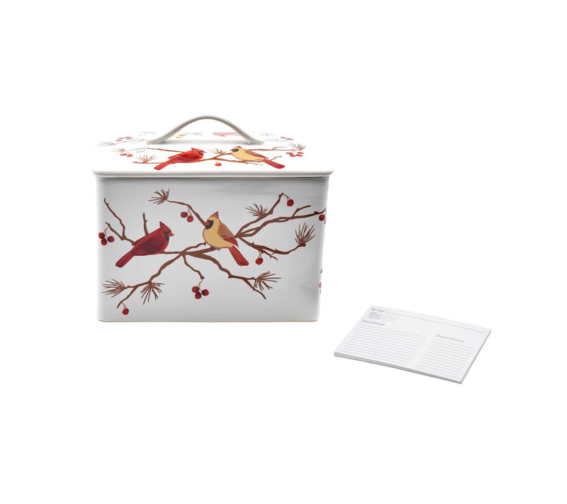 Temp-tations Nostalgic Stoneware Recipe Box — Main view