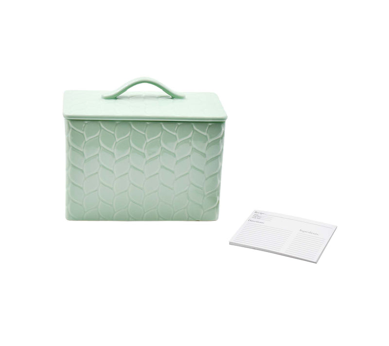 Temp-tations Nostalgic Stoneware Recipe Box — View 5