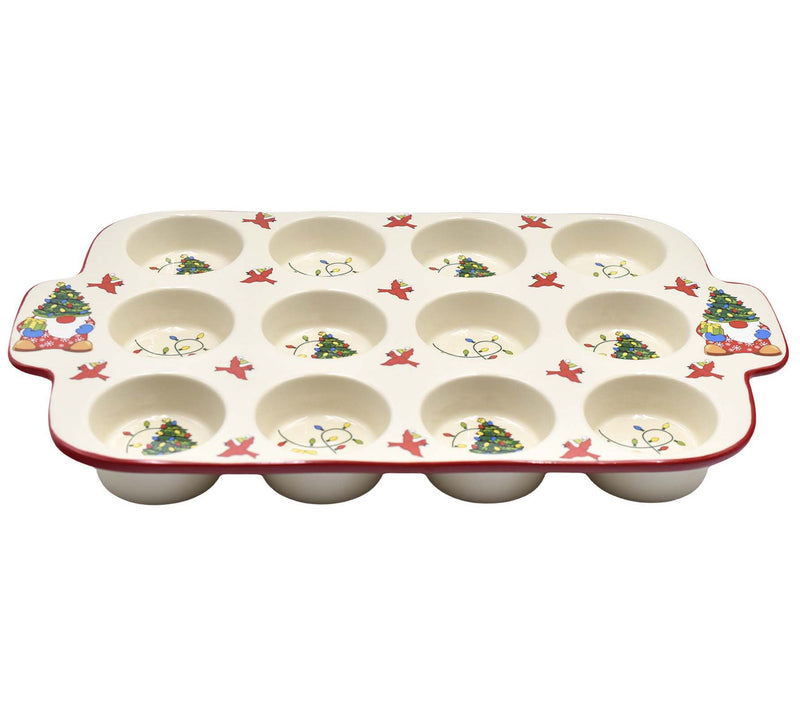 Temp-tations Seasonal 12-Cup Muffin Pan with Figural Handles — Main view