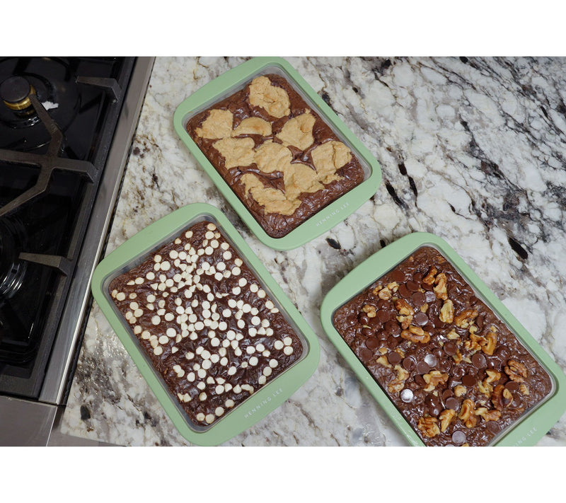 Henning Lee Look & Cook Silicone Set of 3 Deep Mini Sheet Pans — View 5
