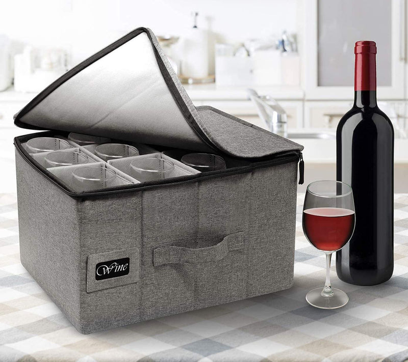 Sorbus Stemware Hard Shell Storage Case — View 7