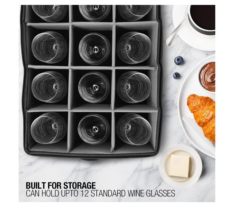 Sorbus Stemware Hard Shell Storage Case — View 8