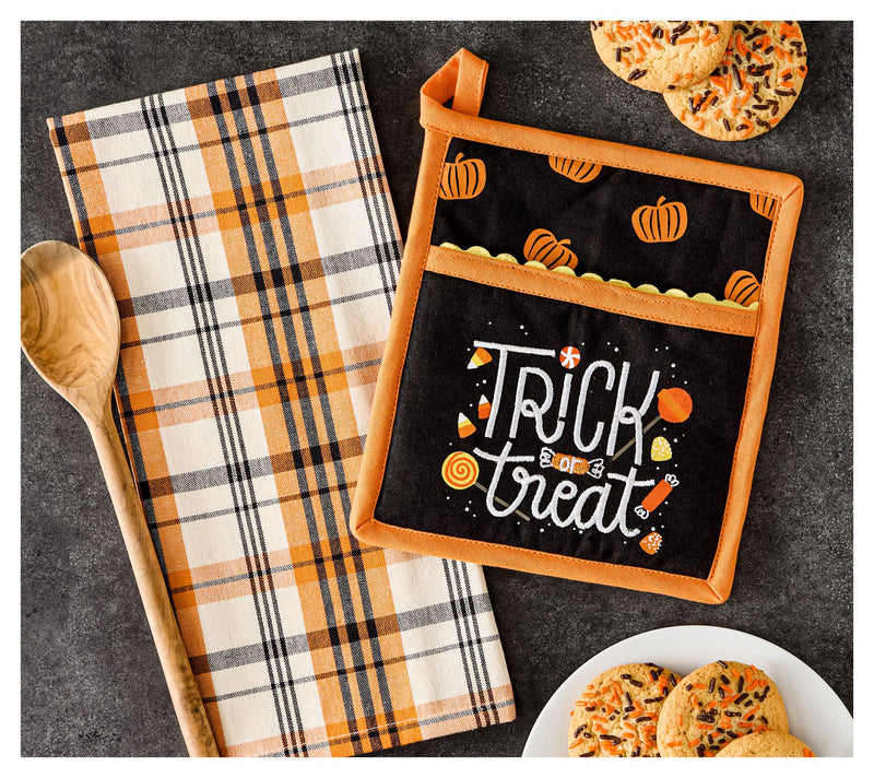 Design Imports 2pc Trick Or Treat Potholder andTowel Set — View 2