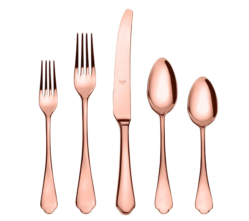 Mepra 20pc Dolce Vita Bronze Flatware Set — View 4