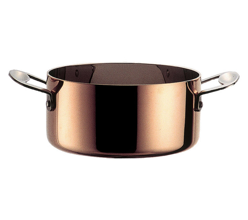 Mepra 8" Copper Toscana Casserole with Lid — View 2