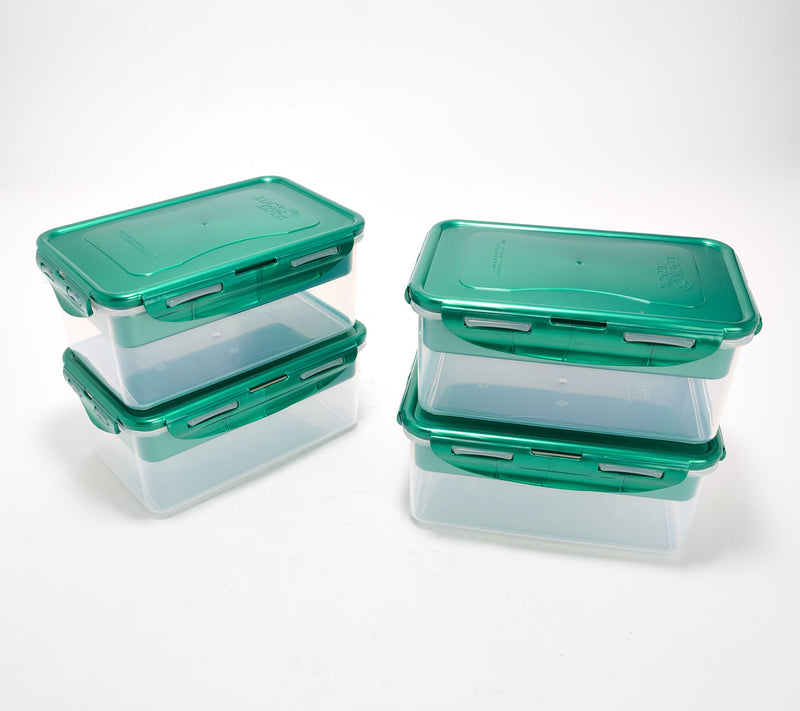 LocknLock Set of 4 Rectangles w/ Removeable Divided Inserts — Main view