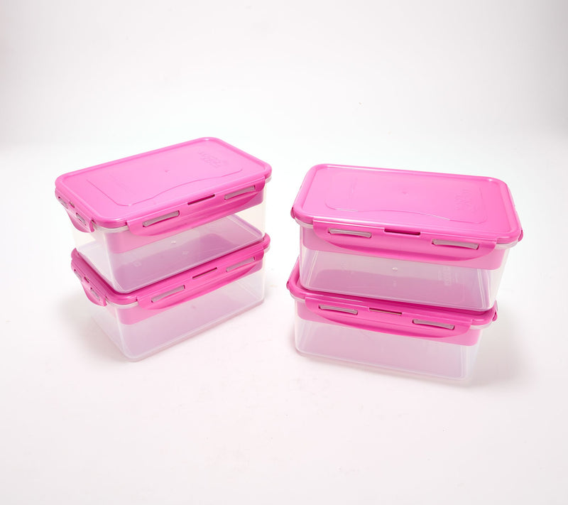 LocknLock Set of 4 Rectangles w/ Removeable Divided Inserts — View 17