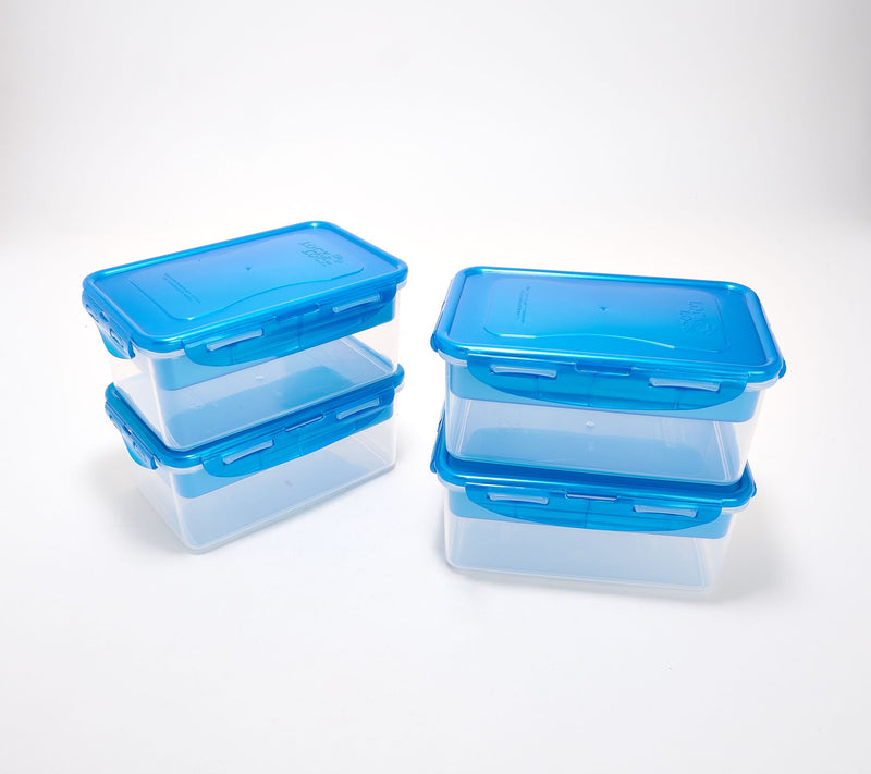 LocknLock Set of 4 Rectangles w/ Removeable Divided Inserts — View 5
