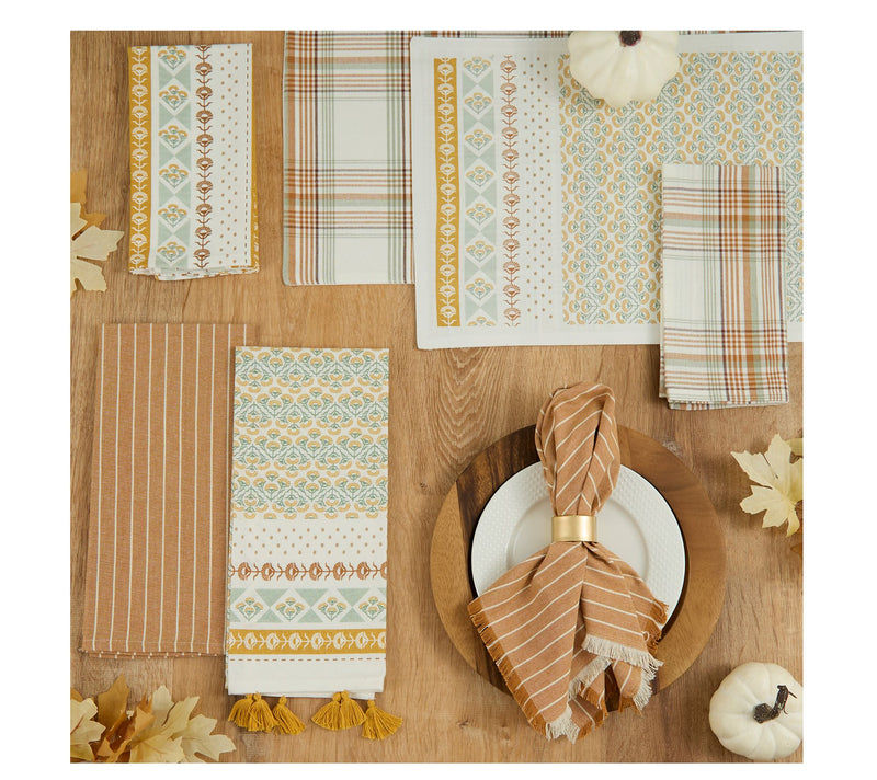 Design Imports Set/4 Golden Gardens Printed Napkins — View 4