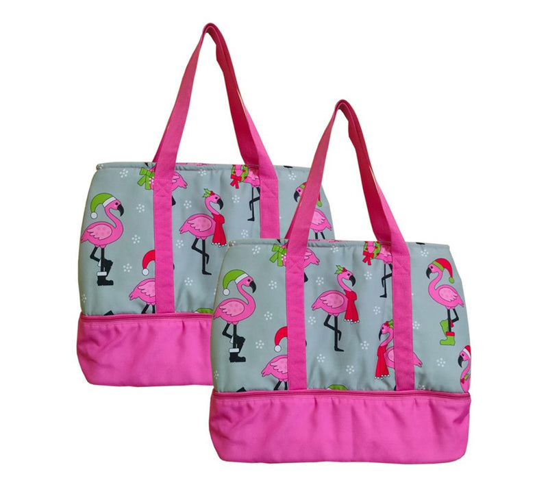 Temp-tations Seasonal Set of (2) Insulated Tote Bags w/ Pockets — View 7
